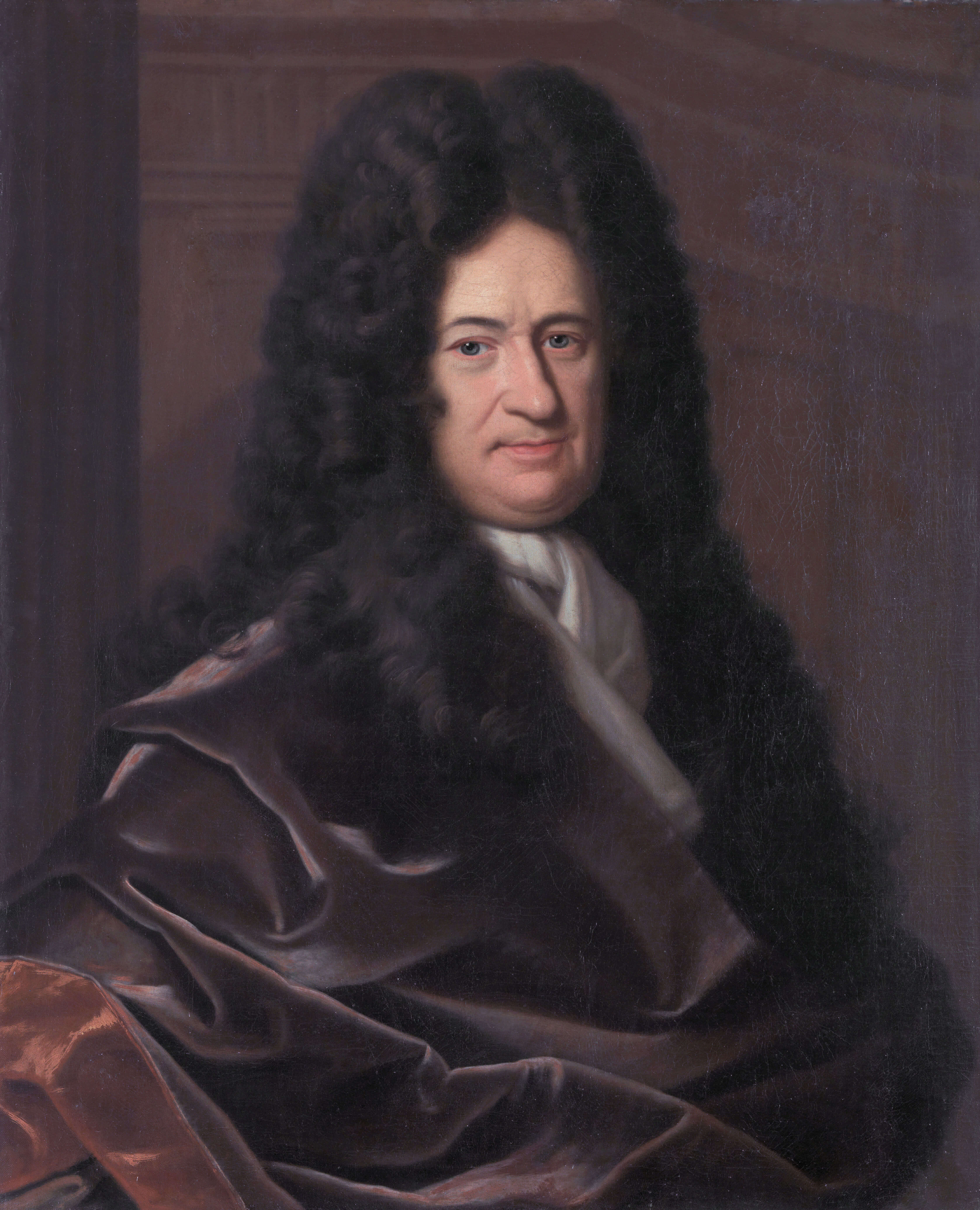 Слика 6. Готфрид Вилхем Лајбниц (1646–1716), немачки филозоф, Кристоф Бернард Франке, пре 1729. (Herzog Anton Ulrich-Museum, Брауншвајг).