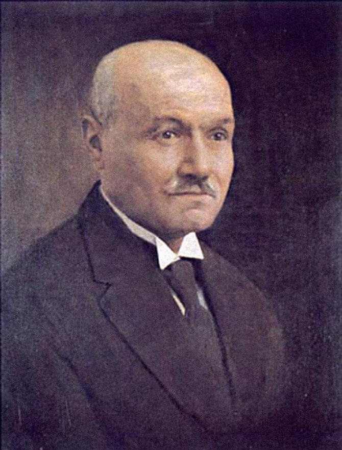 Portrait of Mihailo Petrović Alas (by Uroš Predić, oil on canvas, Belgrade, 1943 – Library of SASA)